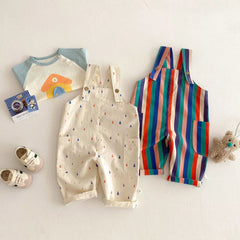 Kids' Spring Jumpsuit, Unisex Casual Romper