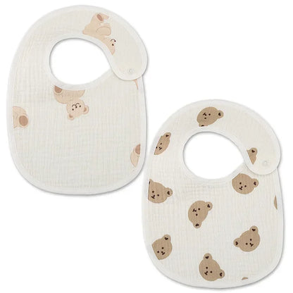 2pcs Waterproof Baby Bibs