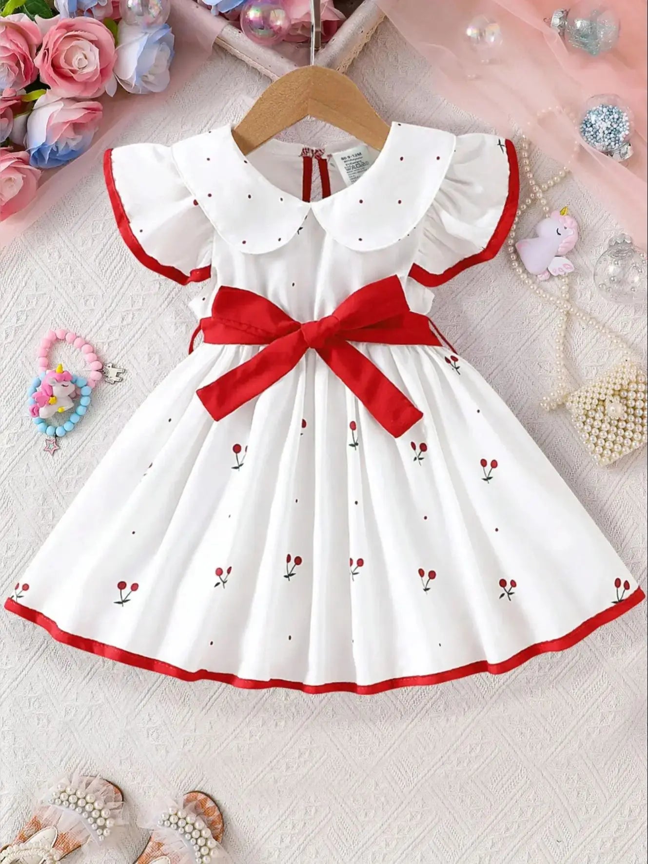 Girls Infant Floral Print Dress | 0-3 Years Summer
