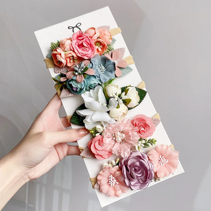 Artificial Flower Baby Headband