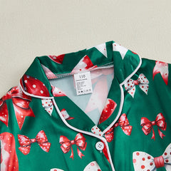 Girls Christmas Pajamas Set