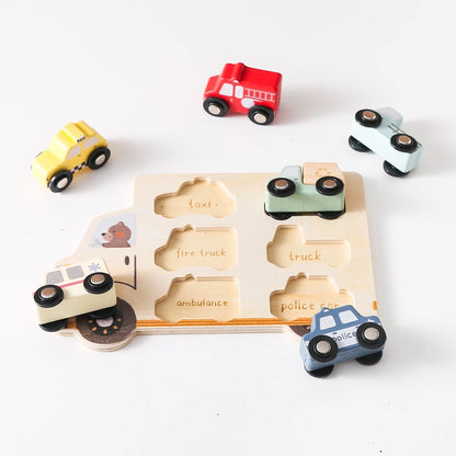 Wooden Animal Puzzles Baby Toys