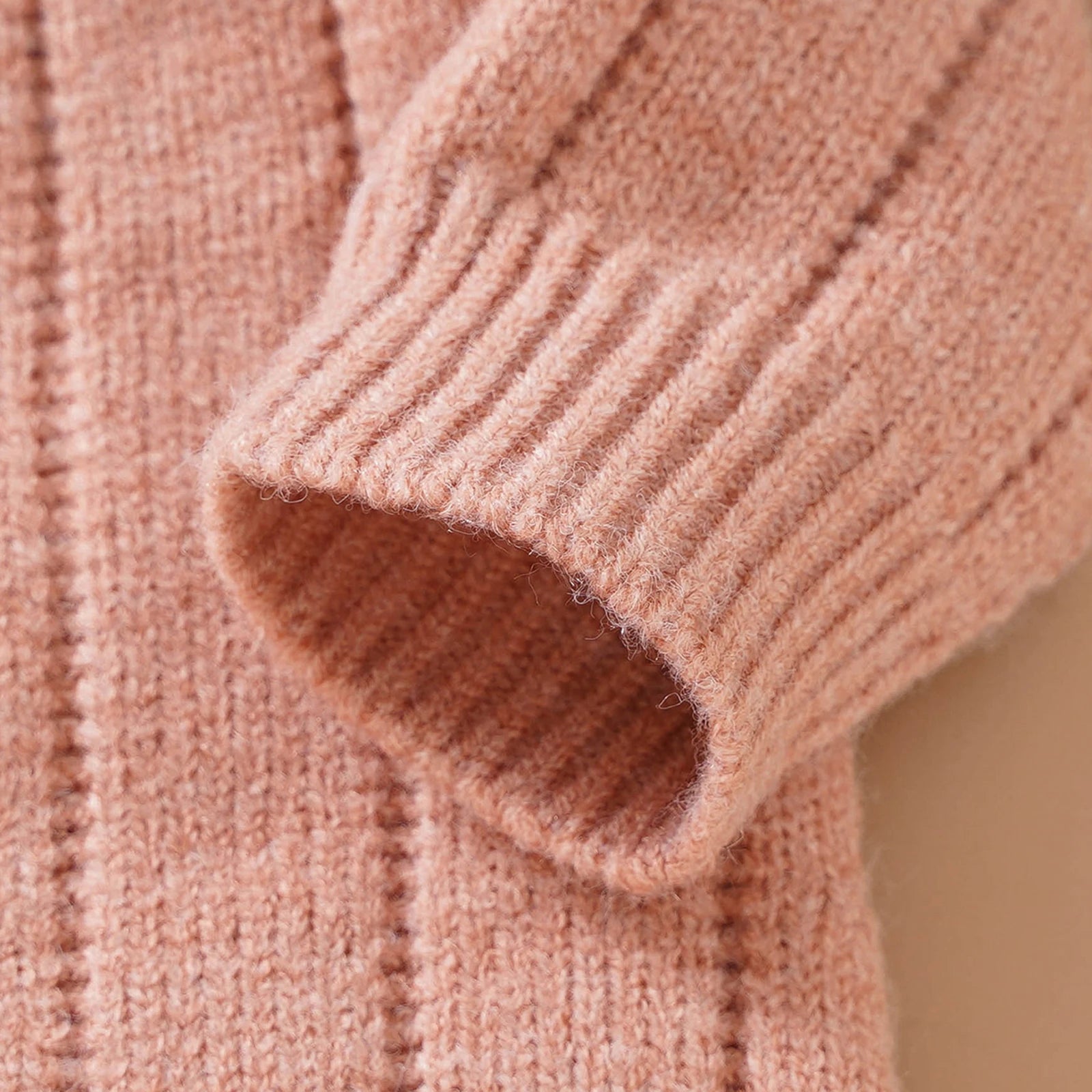 Knitted Baby Winter Romper and Cap Set, 0-18 Months