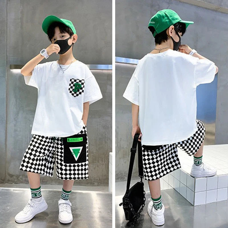 Summer Boys Fashion Outfit Set
