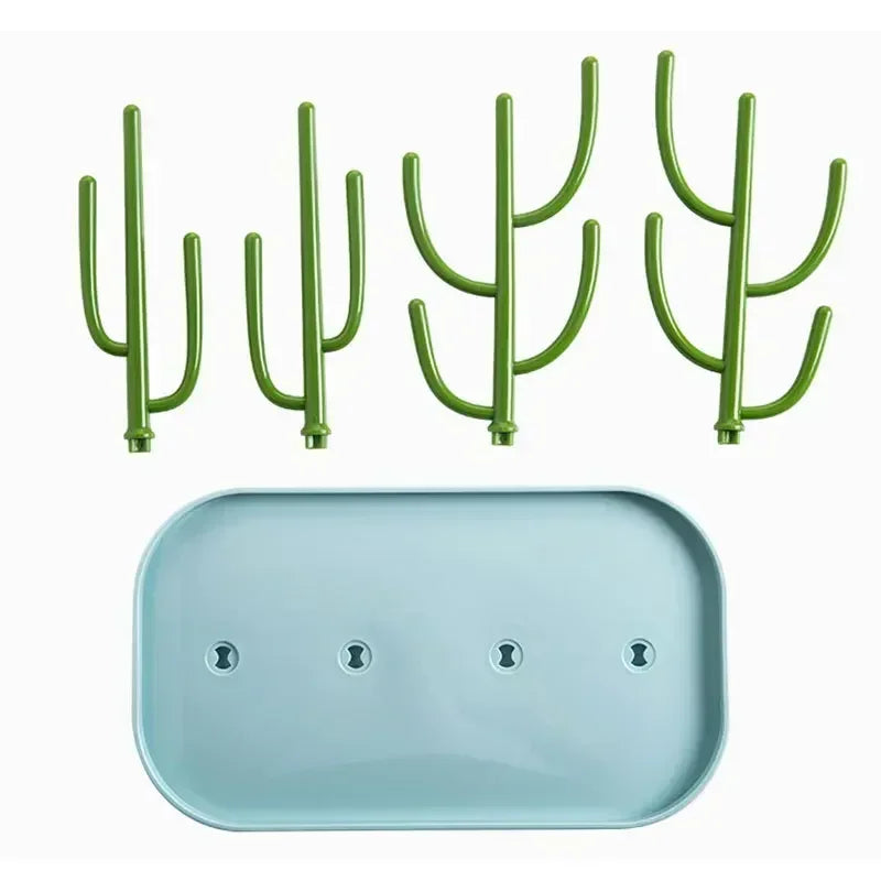 Dust-Free Bottle Shelf Drying Rack