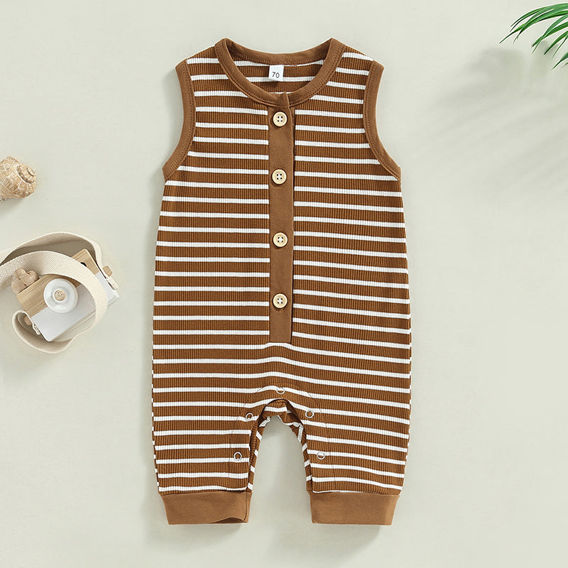 Sleeveless Crew Neck Jumpsuit