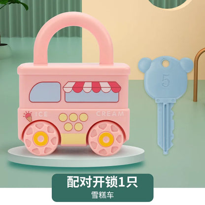 Baby Learning Lock with Key Car Toy