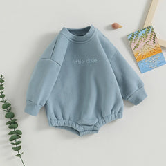 Baby Boys' Letter Embroidery Bodysuit, Fall Sweatshirt