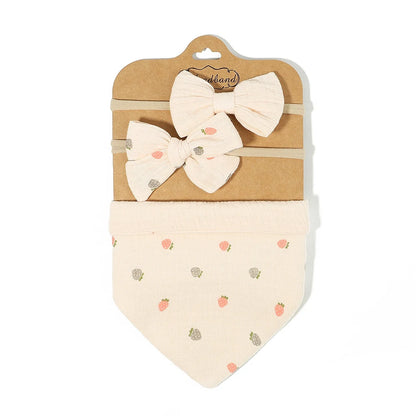 3Pcs BabyBibs with Bow