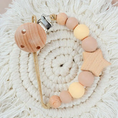 Wood Baby Pacifier Chain