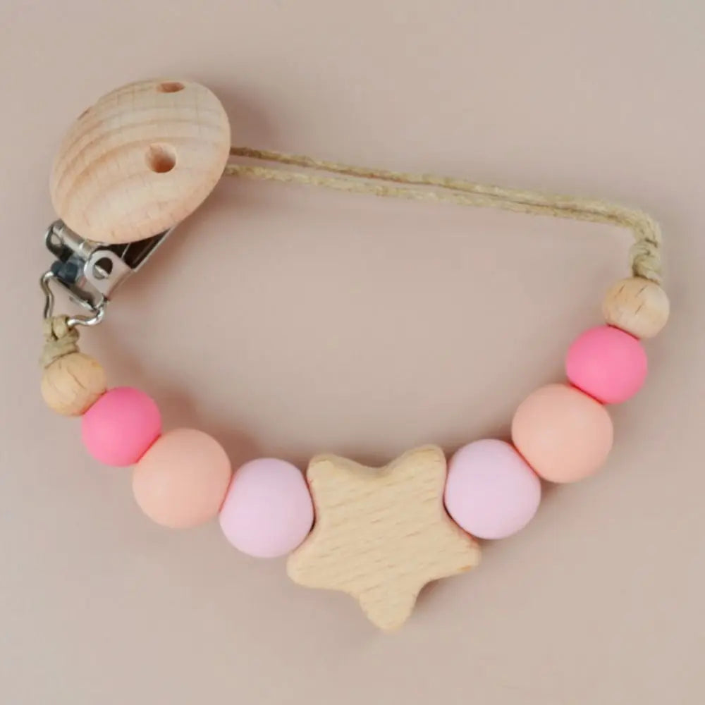 Wood Baby Pacifier Chain - PAMU8