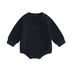 Baby Boys' Letter Embroidery Bodysuit, Fall Sweatshirt