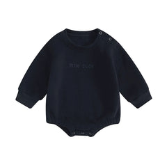 Baby Boys' Letter Embroidery Bodysuit, Fall Sweatshirt