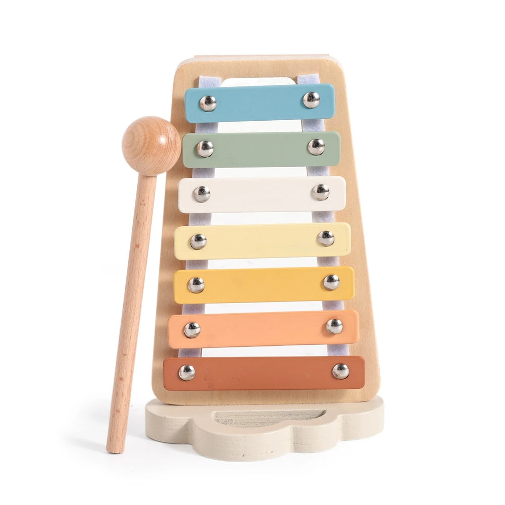 Wooden Rattle Musical Baby Toys