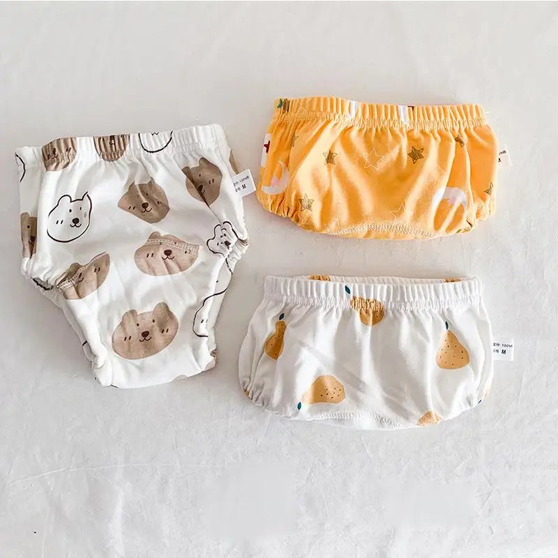 Reusable Cloth Diapers, 3-Pack Washable Training Pants