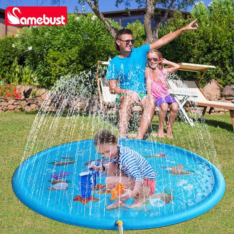 Kids' Inflatable Backyard Splash Mat – Blue