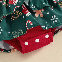 Long Sleeve Santa Romper