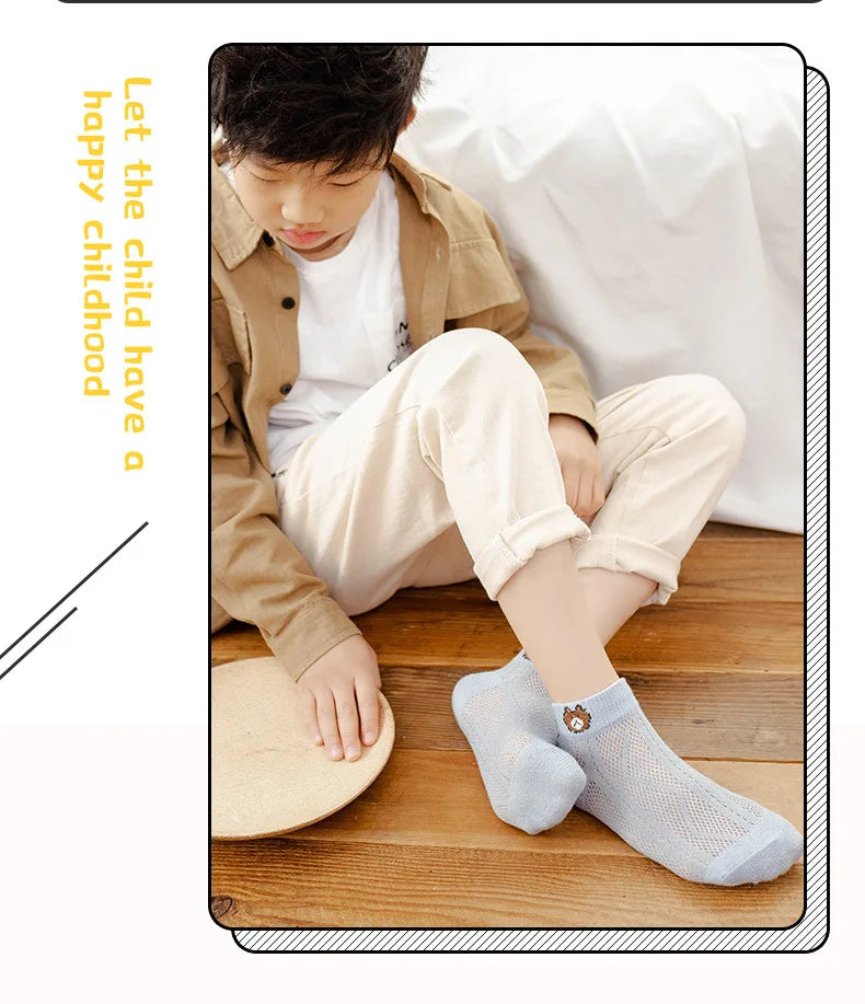 Baby Soft Cotton  Breathable  Mesh Socks - PAMU8