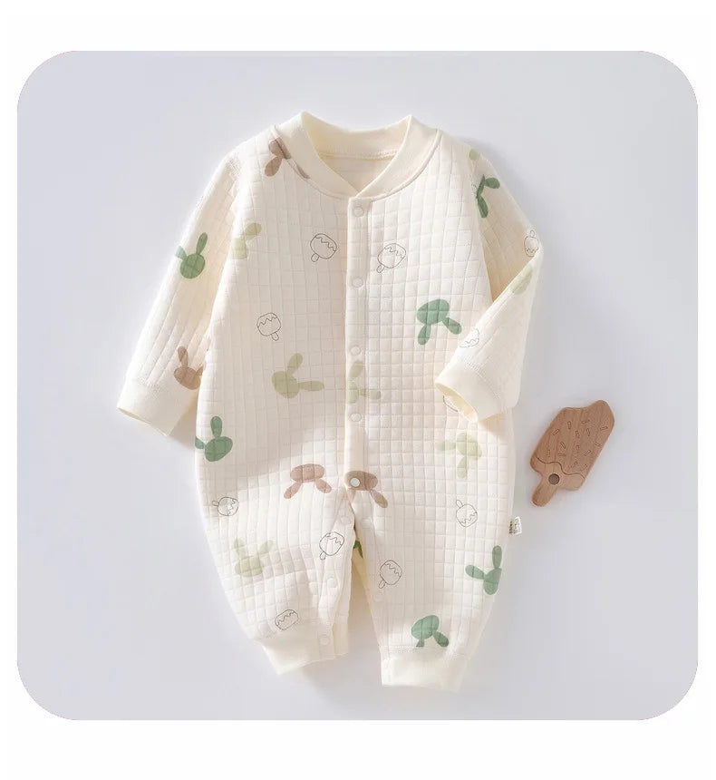 Cute Pattern Printed Baby Jumpsuit
