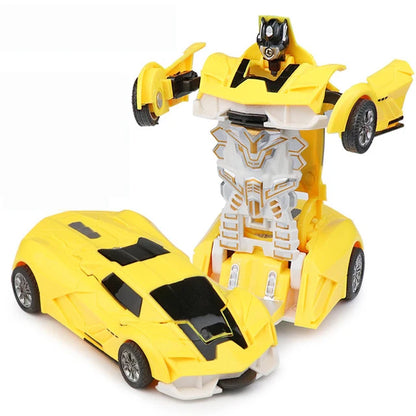 Mini 2 In 1 Car Toys  Robot Car
