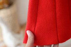 Flutter Sleeve Knitted Sweater Set
