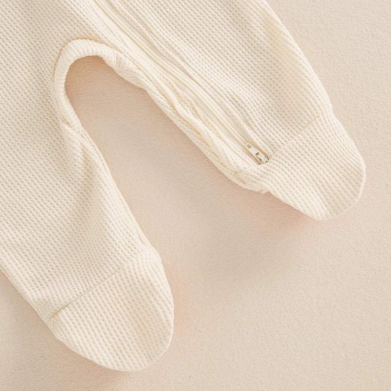 Waffle Knit Baby Jumpsuit