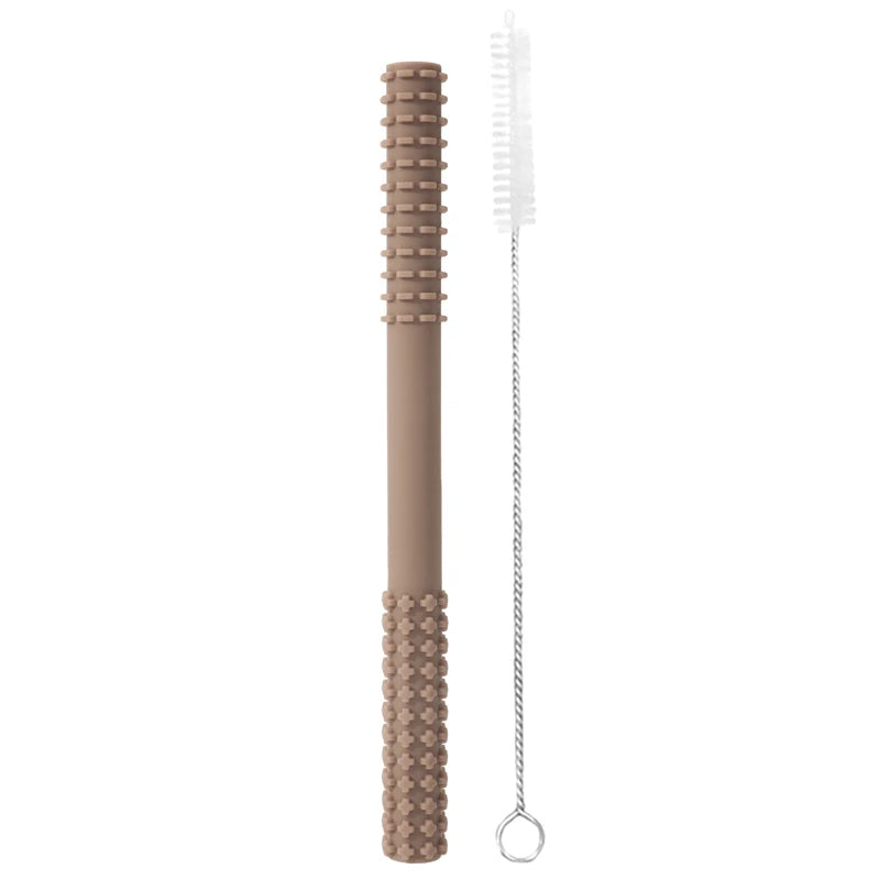 Molar Straw Baby Teether With Brush - PAMU8
