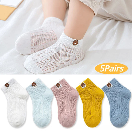 Baby Soft Cotton  Breathable  Mesh Socks - PAMU8