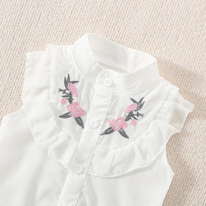 Summer Cotton Flower Baby Set