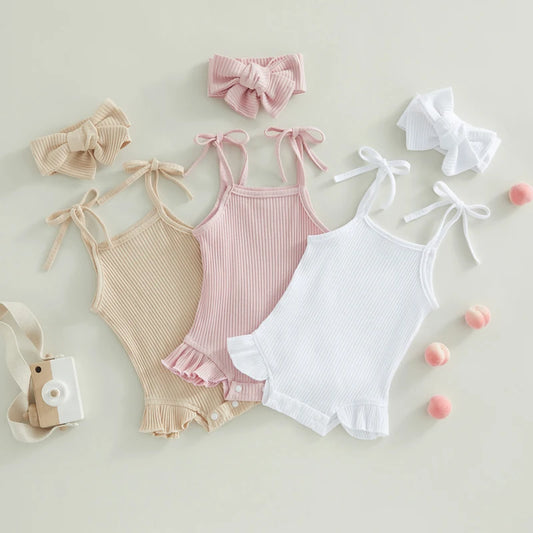 Tie-Up Strap Baby Outfit