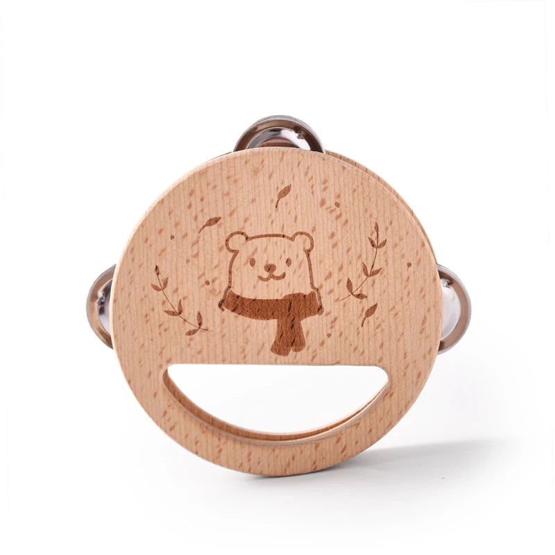 Wooden Rattle Musical Baby Toys