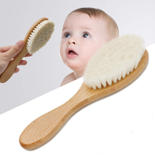 Soft Baby Wood Brush Set