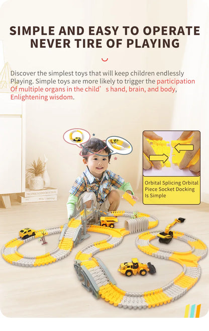 137-467pcs Baby Electric Track Toy