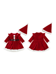 Santa Velvet Romper Outfit
