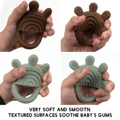 Baby Teething Toy, Soft Cartoon Chew Teether