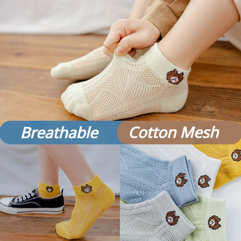 Baby Soft Cotton  Breathable  Mesh Socks - PAMU8
