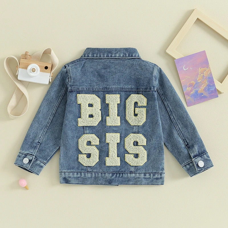 Casual Embroidered Kids Coat