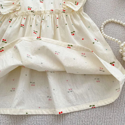 Cherry Girls Bow Jumpsuit