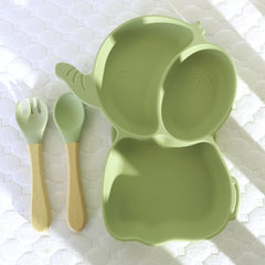 Silicone Baby Feeding Plate, Toddler Dining Dish