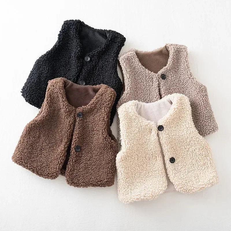 Kids Plush Waistcoat