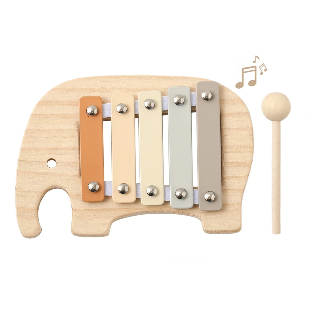 Wooden Rattle Musical Baby Toys