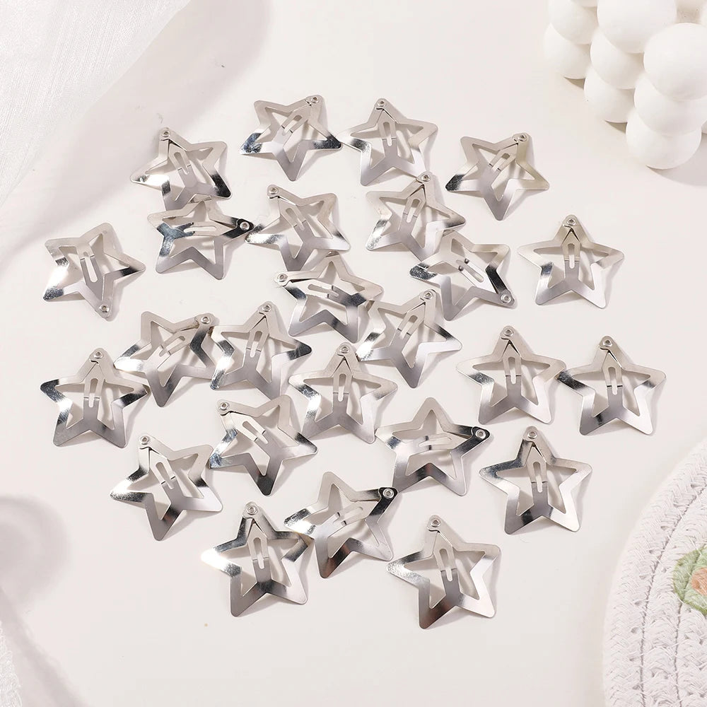 Silver Star BB Hair Clips