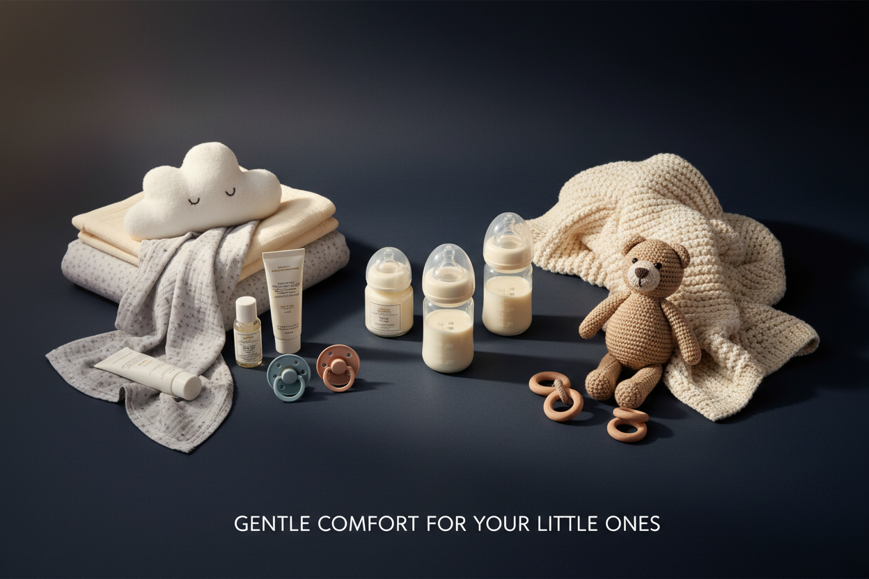 Baby Comfort & Care Products in dark theme