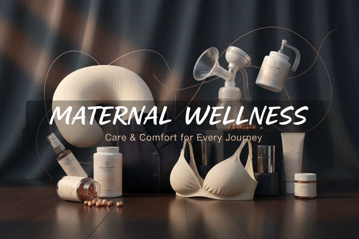 Maternity Care Products for Pregnancy & Breastfeeding in dark theme